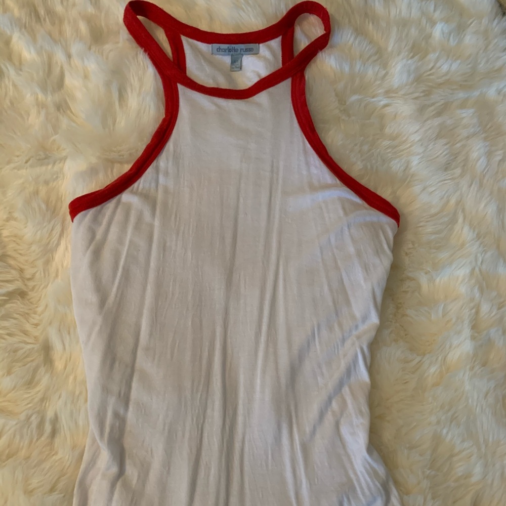 Tank - white with red detailing